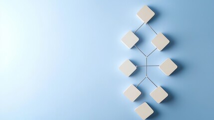 Insightful Understanding for Smarter Decision Making, Modern wall decor featuring geometric shapes in a minimalist design on a blue background.