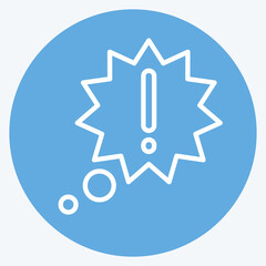 Icon New Idea. related to Speech symbol. blue eyes style. design editable