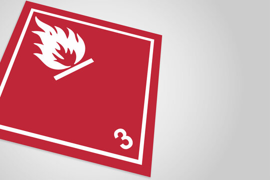 Hazardous Material HAZMAT Diamond Label Marking Placard IATA IMDG DOT Shipping Class 3 Flammable Liquids
