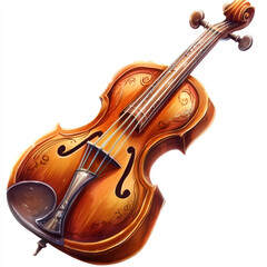 Obraz premium violin isolated on white