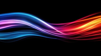 Colorful light streaks across a dark background creating a dynamic effect
