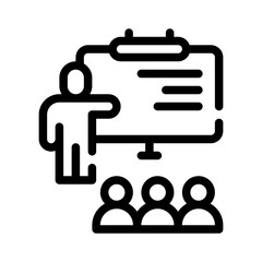 teacher line icon