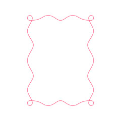 simple pink frame design