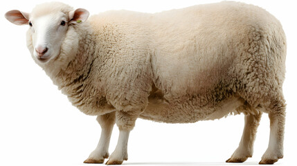 Obraz premium Sheep Isolated On White