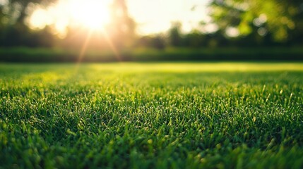 Nicely trimmed lawn with clean edges and a well-maintained look