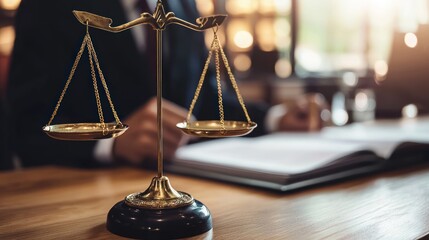 Lawyer addressing the court during a legal trial