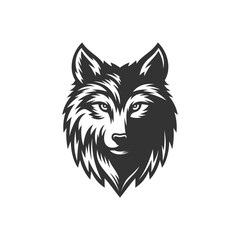 Fototapeta premium Wolf head Vector illustration. Vintage Wolf Logo Template.