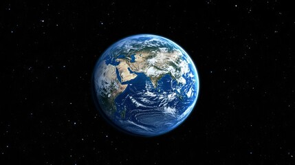 Obraz premium Stunning blue planet earth in space amazing view of earth from space beautiful detailed image of earth