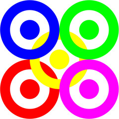 Obraz premium abstract background with circles