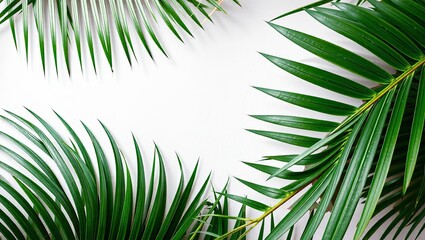 Fototapeta premium Tropical Palm Leaf Pattern Background for Design Inspiration