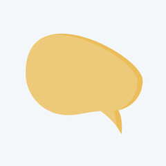 Icon Speech Bubble. related to Speech symbol. flat style. design editable