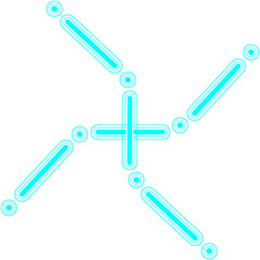 Obraz premium Abstract HUD sci-fi line connect futuristic 