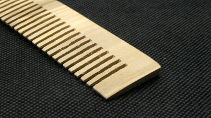 Wooden comb isolated