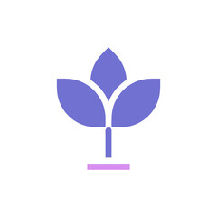 Minimalist botanical illustration: Symbolic representation of growth and nature's elegance