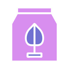 Fototapeta premium Stylized depiction of a plant inside a container, evoking growth and sustainability
