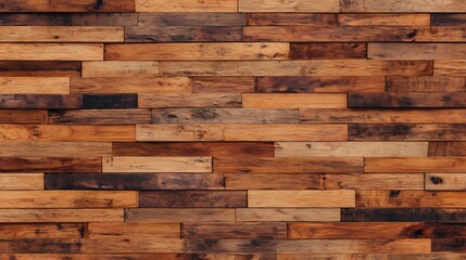 Rustic wooden panels create an inviting warm texture on a reclaimed surface