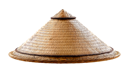 Asian Conical Hat Isolated on Transparent Background PNG
