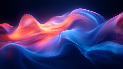 Fototapeta premium abstract background with a colorful wave of liquid and light
