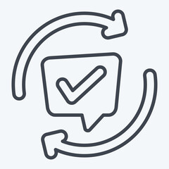 Icon Comments. related to Speech symbol. line style. design editable