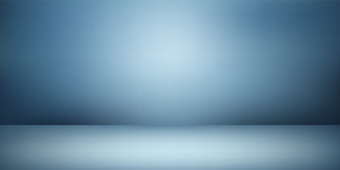 Modern blur abstract soft blue studio and wall background