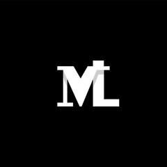 Initial letters of MVL monogram logo design template