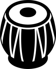 tabla-silhouette-icon-with-white-background