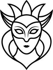 venetian-mask- vector illustration