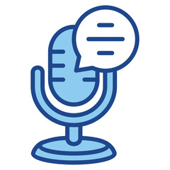 Commentary Icon Single Vector Collection 