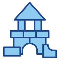 Blocks Icon Single Vector Collection 