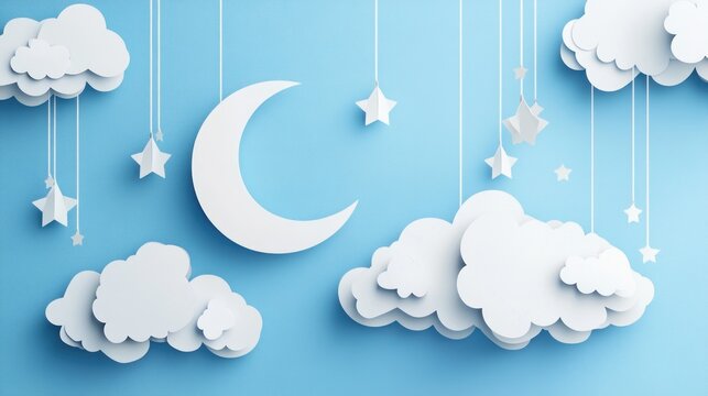 Sweet dreams, paper clouds and stars