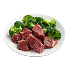 Fototapeta premium Fresh Beef Broccoli [Transparent Background PNG]. 