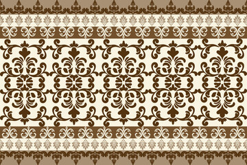 seamless floral pattern ,brown