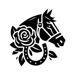 Horse Racing Derby event icon with transparent background