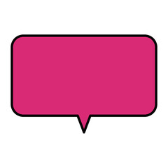 角丸吹き出し　ピンク