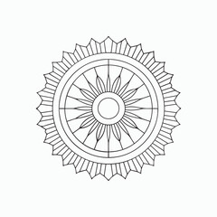 Stylish Mandala Pattern for DIY Art Use
