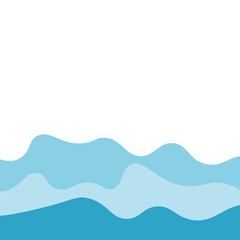 Wavy Water Footer
