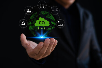 Reducing carbon dioxide emissions, developing green energy and sustainable environment