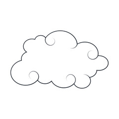 Fototapeta premium Chinese Clouds Ornament with Abstract Pattern Design. Vector Illustration.