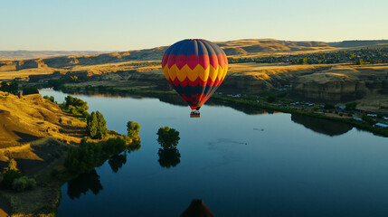 Obraz premium Hot air balloon ride