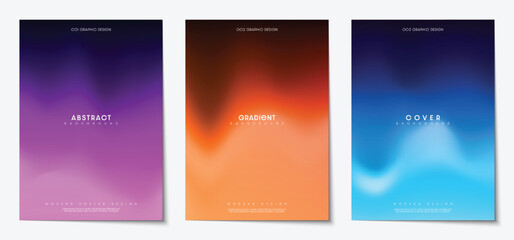 Abstract gradient blurred background for modern design projects and digital posters. Vector illustration.