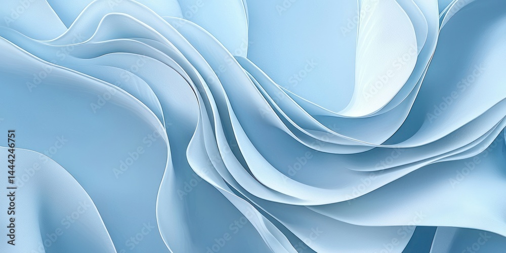Wall mural light blue background with abstract textures and open space for creativity.
