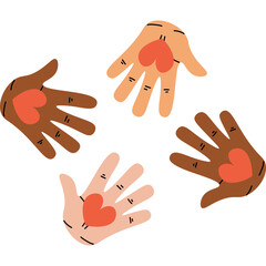 Kindness Hand Illustration