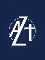 Obraz premium AZT logo. AZT letter. AZT letter logo design. Initials AZT logo linked with circle and uppercase monogram logo. AZT typography for technology, business and real estate brand.