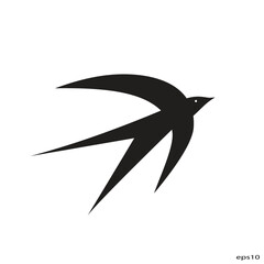 vector illustration of an abstract bird
