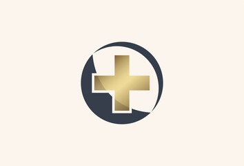 Fototapeta premium Luxury Medical Service Logo Design Element