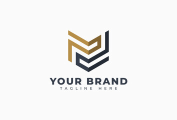 Initial P D Shield Protection Logo Design Element