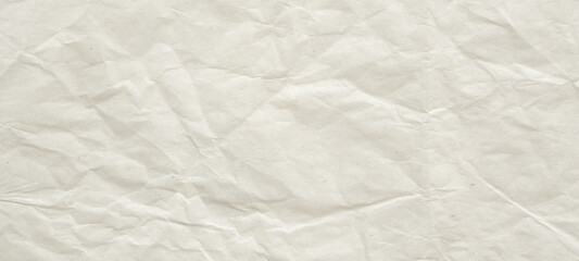 Abstract white crumpled and creased recycle paper texture background