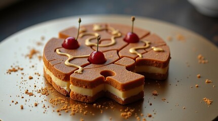 chocolate cake with cherry