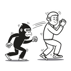 Epic Bigfoot Silhouette Vector Collection Featuring Forest, Mountain, and Mythical Cryptid Scenes in Minimalist Black Style