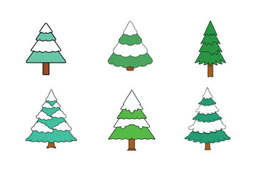 Download Festive Christmas Pine Tree Vectors – Perfect for Cards, Crafts & Decor

